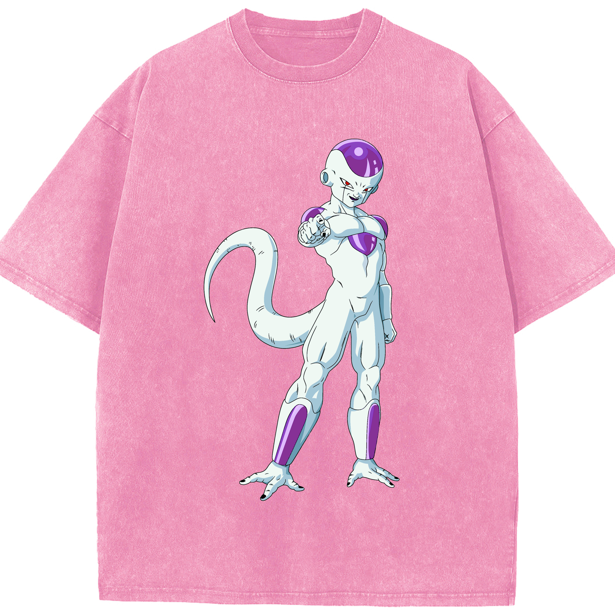 （画像用） ドラゴンボール フリーザ DRAGON BALL Frieza 綿100% ヴィンテージ風 半袖Tシャツ（フロントプリント）